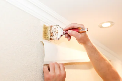 Pose de papier peint à Copponex — revêtements muraux et toiles de verre